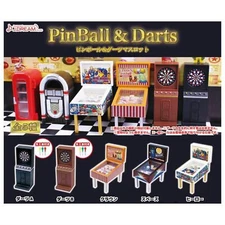 Pinball & Darts Mascot Capsule Toy 5 Types Full Comp Set Gacha New Japan