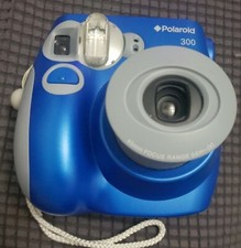 Polaroid 300 Blue Built In Flash Battery Operated Instant Film Camera Works