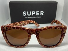 RetroSuperFuture P5H Gals Fierce Lava Frame 52mm Sunglasses NIB