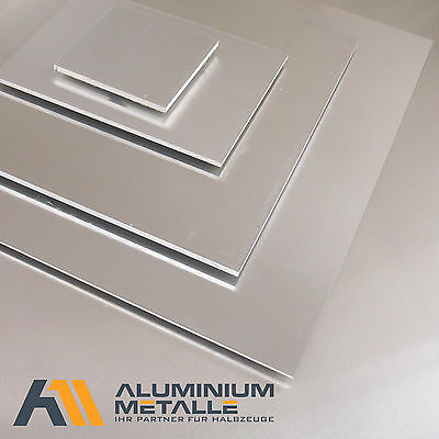 Aluminium 3mm Länge 2500 mm Alu Platte Glatt Blech Tafel Zuschnitt auf Maß