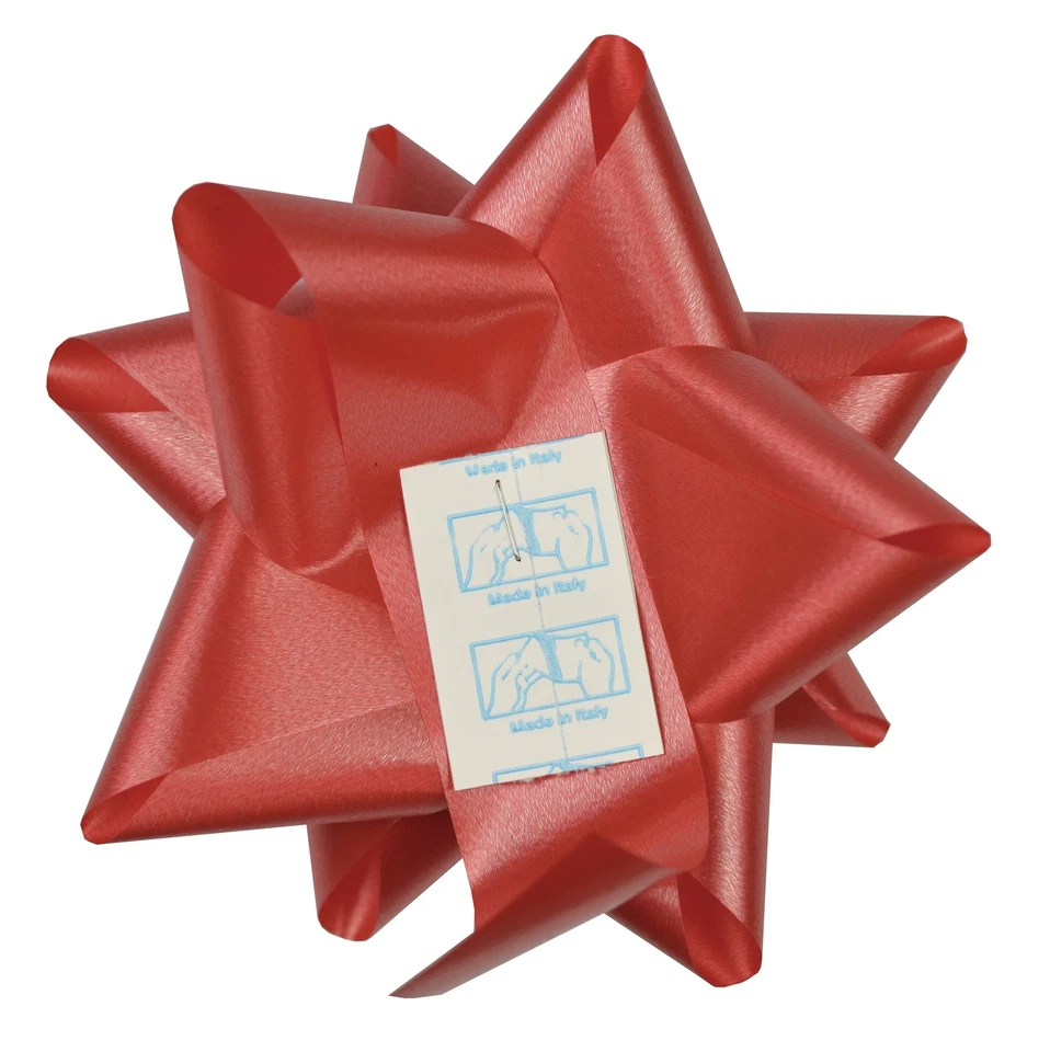 10 Rosetten 11cm selbstklebend Geschenk Schleifen Polyband Fertigschleifen 10cm - Bild 3 von 3