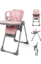 Baby High Chair Puggle Eat And Play 9-in-1 With Toys Toddler Feeding Chair PINK