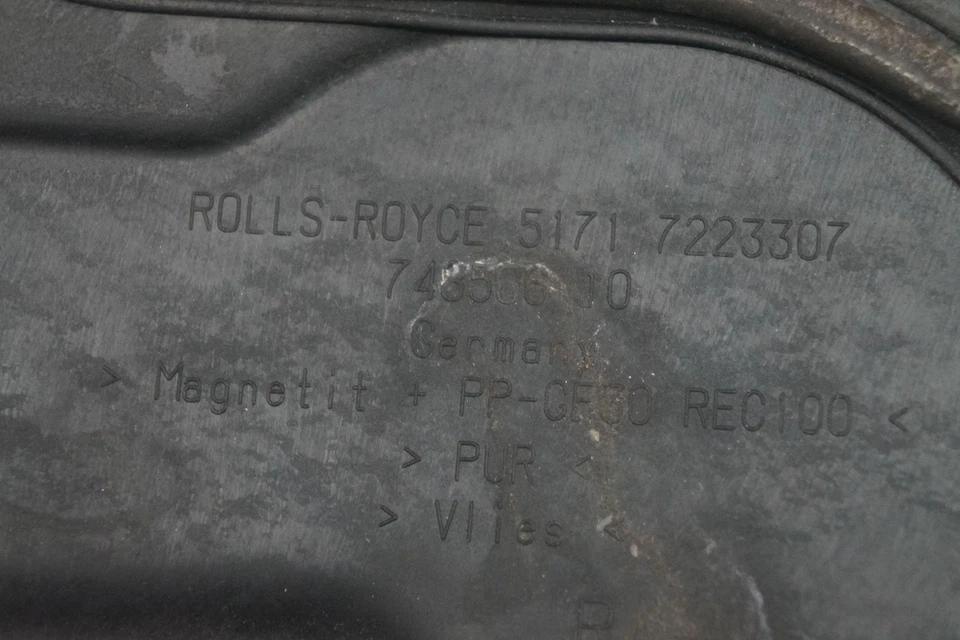 Engine Bulkhead Lower Left Trim Panel Section 51717223307 Rolls Royce Ghost 2010 - Image 4 of 4