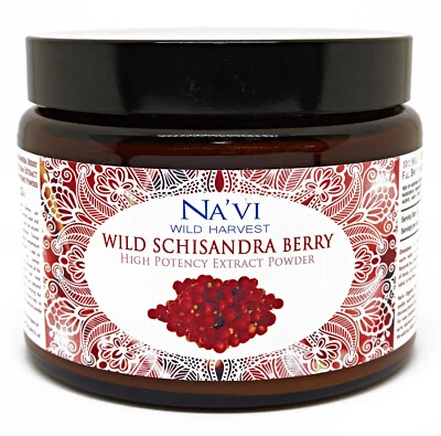 NA'VI ORGANICS Full Spectrum Schisandra Berry Extract Powder - Wild Harvested