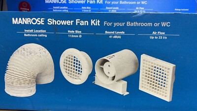 Manrose SF100TB Shower Fan and Timer 4 