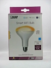 NEW Feit 65W Smart Wifi Light Bulb works w/ Alexa Soft White