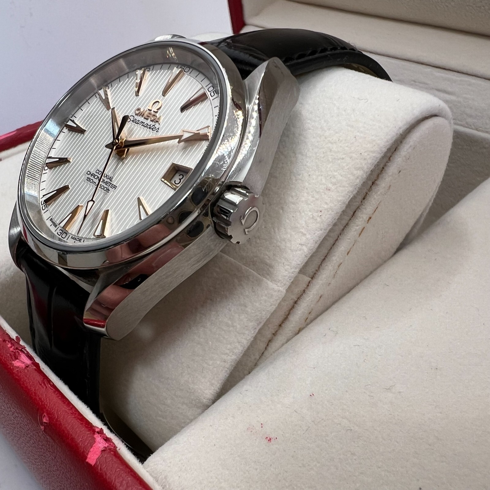 Omega Seamaster Aqua Terra Ref. 231.13.39.21.02.002 Silver Dial Box Warranty image 5