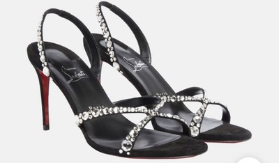 Christian Louboutin Emilie Strass Sandalen 37/38