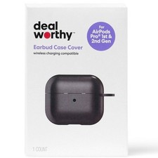 Dealworthy Silicone Case Cover for AirPods Pro 1/2 Generation Case, Black