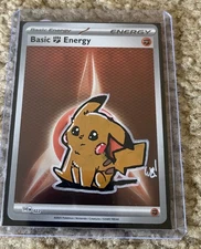 Pokémon TCG Fighting Energy Foil Holo Remarked and Sign by Matthew Waite