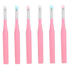 6Pcs Multi-Use Silicone Makeup Brushes Eyebrow Lip Eye Applicators for Daily Mak