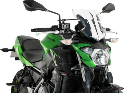 PUIG HI-TECH PARTS 20335W Flanker Windshield Clear Kawasaki ER-6N Ninja 650