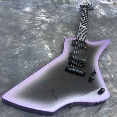 Snakebyte Purple Electric Guitar James Hatfield Solid Body HH Pickups Black Part