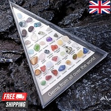 36Pcs Natural Gemstone Crystal Set Chakra Healing Quartz Crystals Decor Gift