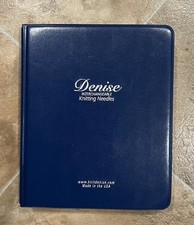 New Unused Denise Interchangeable Knitting Needles In Case USA Set Complete