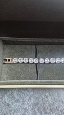 Tennis Bracelet Mens 21cm Cubic Zirconia RRP £29 NEW WITH TAGS