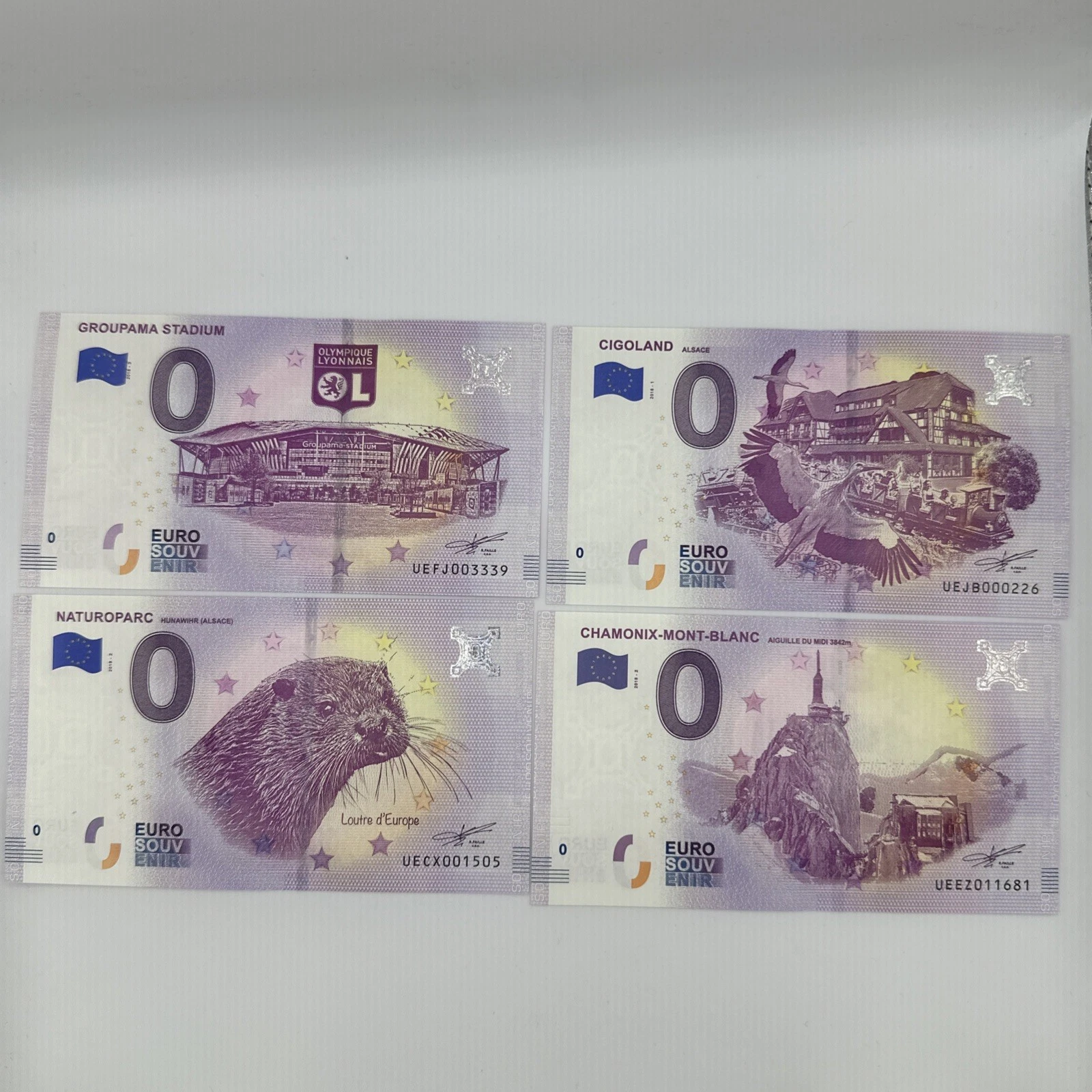 Billet  Zéro 0 € Euro Touristique / Souvenir  2018-1 /2018-3