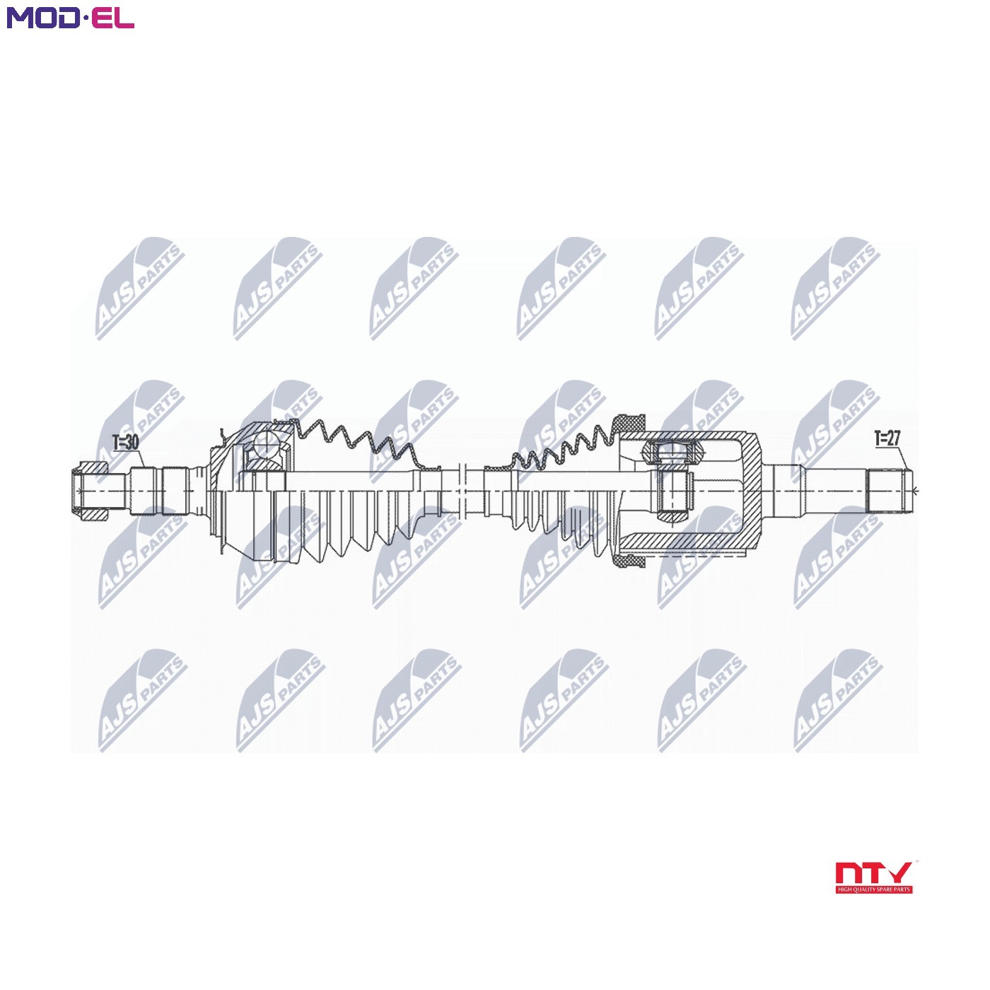NTY NPW-DW-047 Drive Shaft for CHEVROLET - Image 9