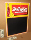 DR PEPPER - VINTAGE UNUSED - Menu Chalk Blackboard - Gas & Restaurant -Dated1993