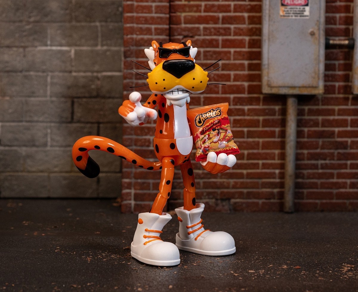 Jada 6″ Cheetos Chester Cheetah Flamin' Hot Crunchy Glow in Dark
