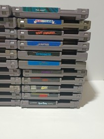 NES Video Game Lot of 41 Lethal Weapon Beetlejuice Pacman Addams Family + More