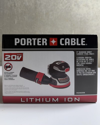 #ad Porter Cable PCCW205B 20V MAX Li Ion 5quot; Random Orbital Sander $54.00