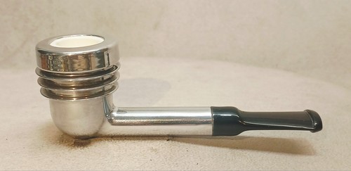 Aristocob Aluminum Radiator Tobacco Pipe W/Custom Meer Liner & Vulcanite Stem