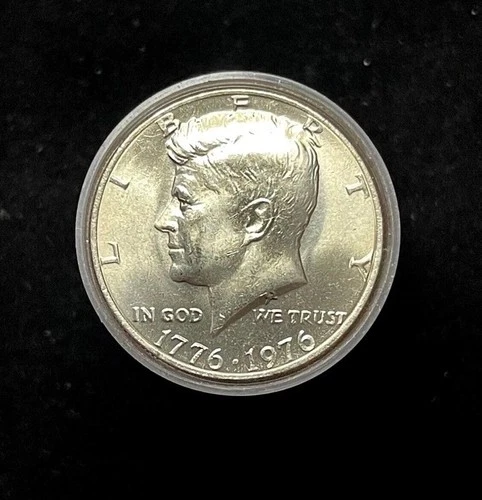 1976 P Kennedy Bicentennial Half Dollar Roll - 20 BU Coins in Tubes