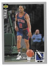 1994-95 Collector's Choice Mark Macon Silver Signature Card #2 Detroit Pistons