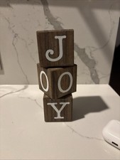 Christmas Decor JOY Blocks Stacked/Moveable 6...