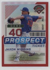 2024 Panini Prospect Edition Red Prizm /199 Jaxon Wiggins #17 1k0w