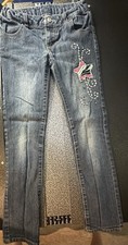 Girls Size 7 Faded Glory Rhinestone Star Jeans