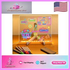 Colorful LED Dry Erase Board - Perfect for Home, School, and Kids' Creativity