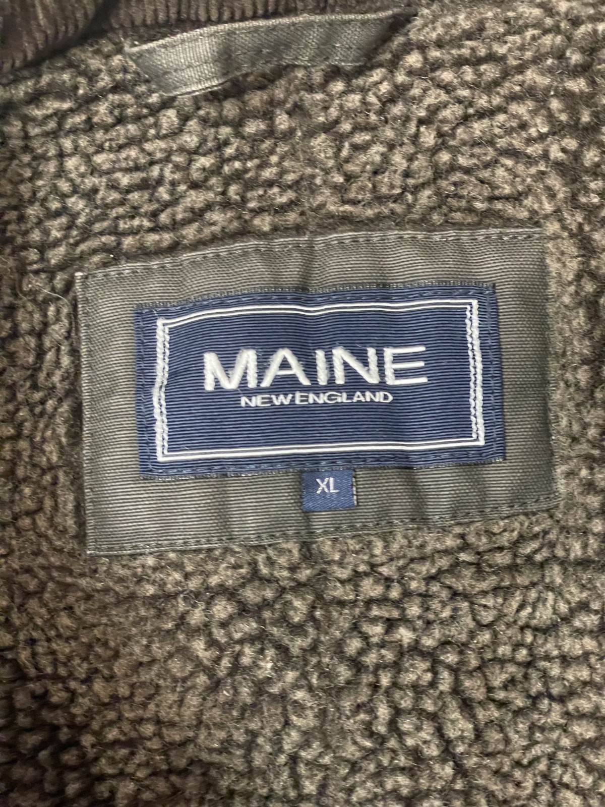 Maine New England Jacket Men XL Canvas Sherpa Lined Heavyweight Workwear Coat thumbnail 14