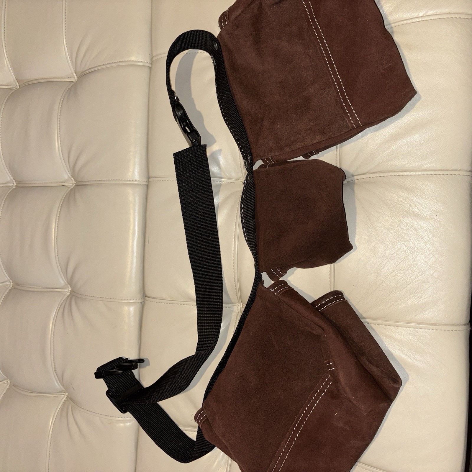 McGuire Nicholas Carpenter Tool Belt Leather Pouches Contractor Nail Apron