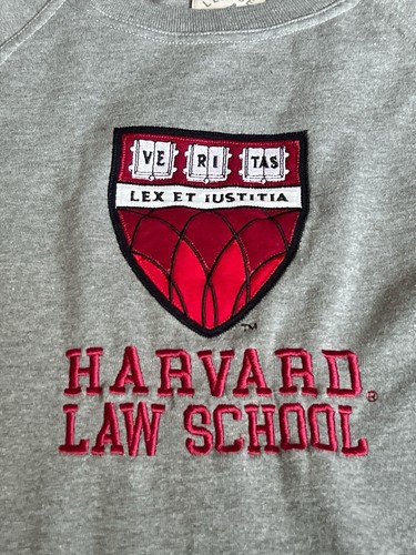 Harvard Law School The League Pullover Crewneck Women Large Gray - Picture 2 of 7