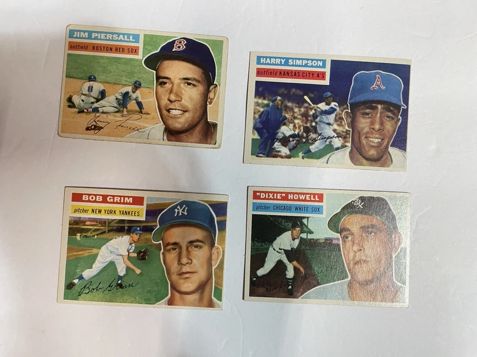 Lote de 16 tarjetas de béisbol 1956 Topps. Foto 2 de 4