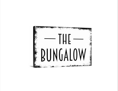 Bungalow Sign Wall Decor | Bungalow Home Sign | Coastal Cottage Wall Art