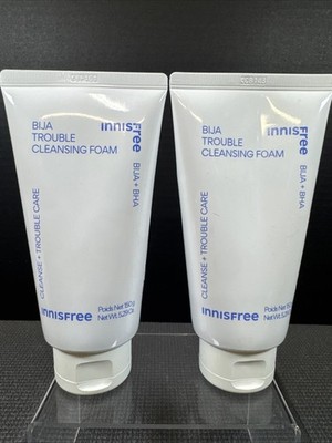 Innisfree BIJA Trouble Cleansing Foam Full Sz x 2 Deep Pore Clean Korean Sealed