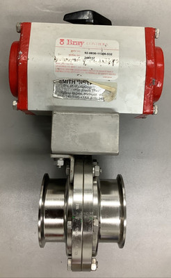 Bray Controls 92-0830-11300-532 Pneumatic Actuator w/ 316 SS Valve (R90)