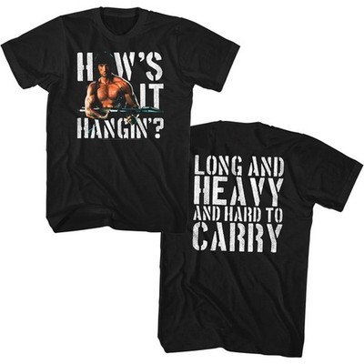 Rambo Hows It Hangin Movie Shirt