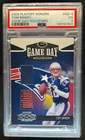 2005 Playoff Honors Tom Brady Game Day Souvenirs Jersey Ball #/250 PSA 3
