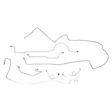 1973 Dodge Challenger Mopar Complete Power Disc Brake Line Set Kit Tube OE Steel