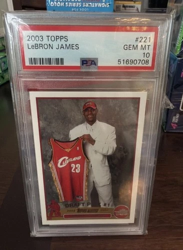 2003-04 Topps LeBron James Rookie RC #221 Cavaliers PSA 10 GEM MINT