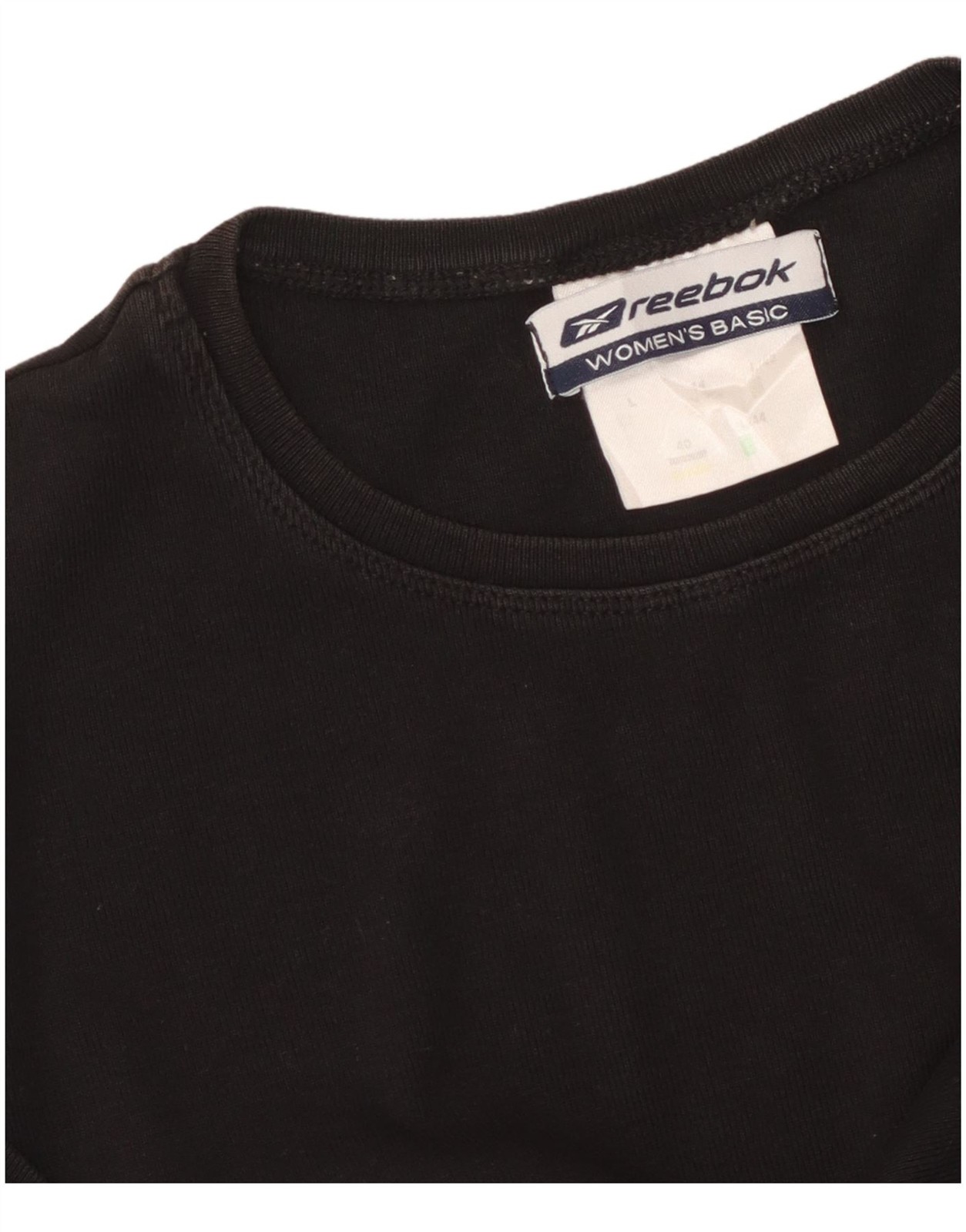 Reebok Womens T-Shirt Top UK 14 Large Black AO07 thumbnail 3