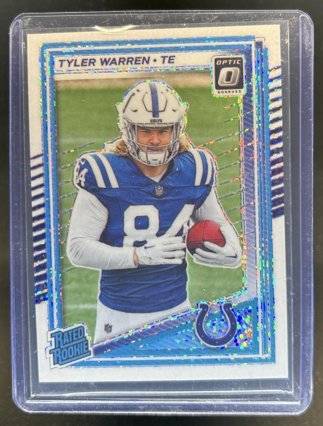 2025 Panini Donruss Optic Tyler Warren Rated Rookie White Sparkle Prizm #234