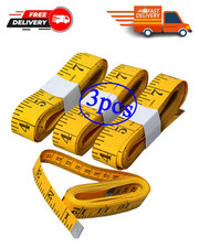 3PCS 120" Body Measuring Ruler Sewing Cloth Tailor Tape Measure Seamstress Soft