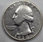 *SILVER* 1938-S  Washington Quarter -《Great Way To Buy Silver!!》