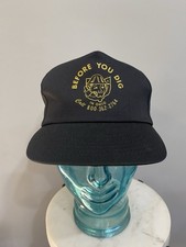 Vintage Before You Dig in Ohio Call Snap Back Trucker Hat Cap Made In USA