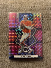 2022 Panini Mosaic - John Elway #63 Camo Pink Mosaic Prizm